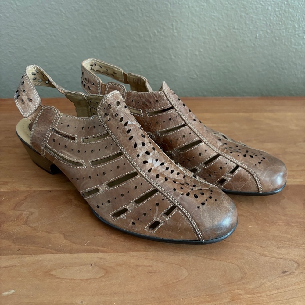 Romika Alegria Sandals Womens EUC 40, Brown Pesca Fisherman Casual Shoes